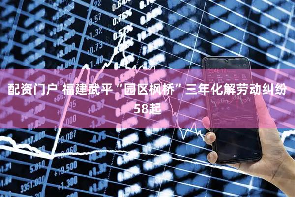 配资门户 福建武平“园区枫桥”三年化解劳动纠纷58起